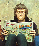 Eric Clapton reading Beano 
